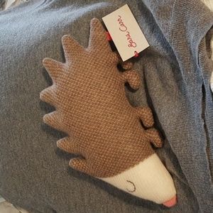 Sara Carr Mabel the Hedgehog, Knitted Lambswool Handmade in the UK 12" x 7"